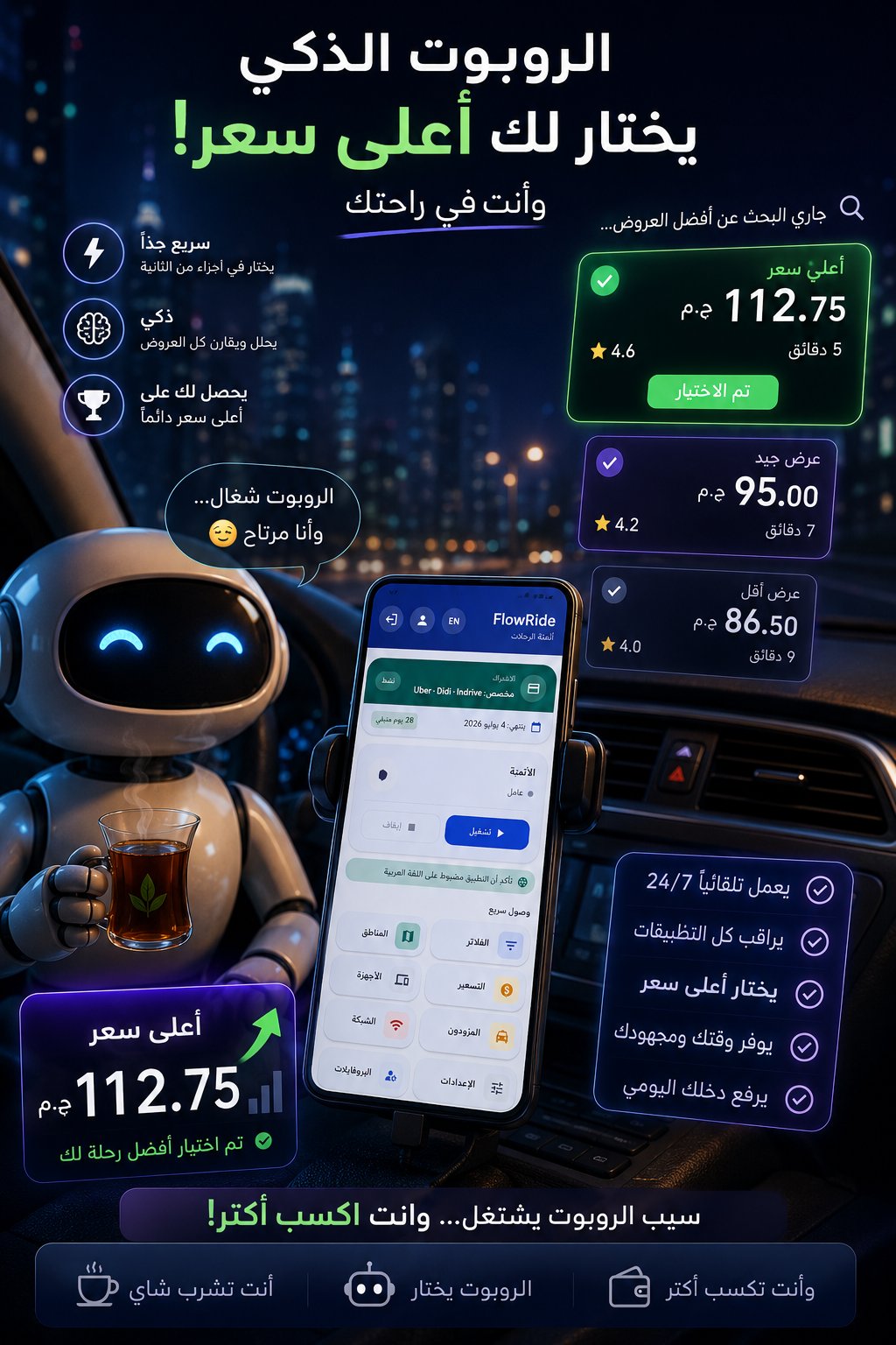 الروبوت الذكي يختار لك أعلى سعر وأنت في راحتك